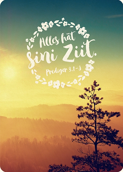 XL-Postkarte Big Blessing - Sini Ziit (Schweizerdeutsch) XL-Postkarte Big Blessing - Sini Ziit (Schweizerdeutsch)