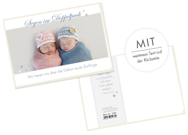 Faltkarte - Segen im Doppelpack