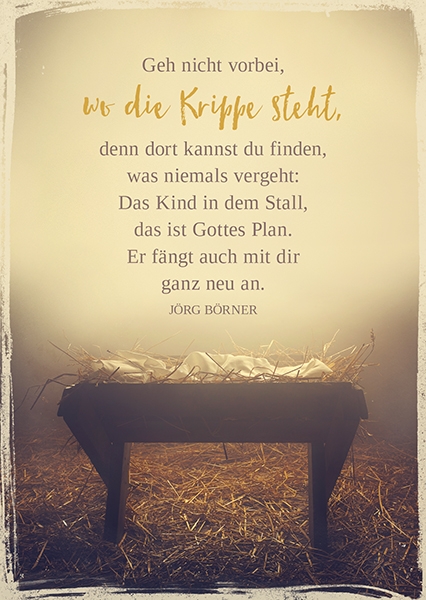 Postkarte - Wo die Krippe steht Postkarte - Wo die Krippe steht
