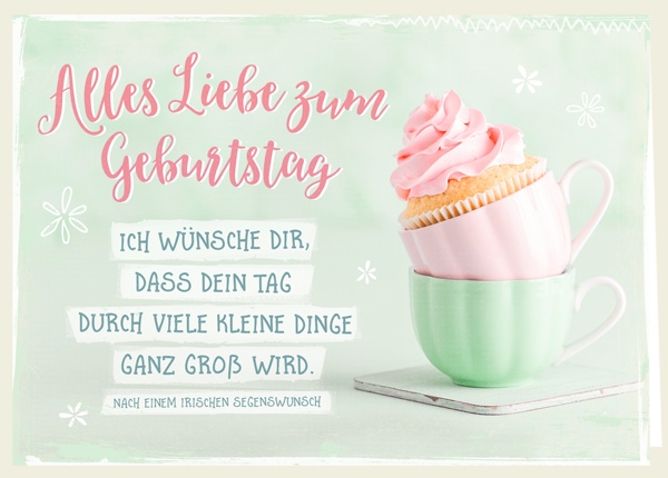 Faltkarte - Zum Geburtstag - Ganz groß Faltkarte - Zum Geburtstag - Ganz groß