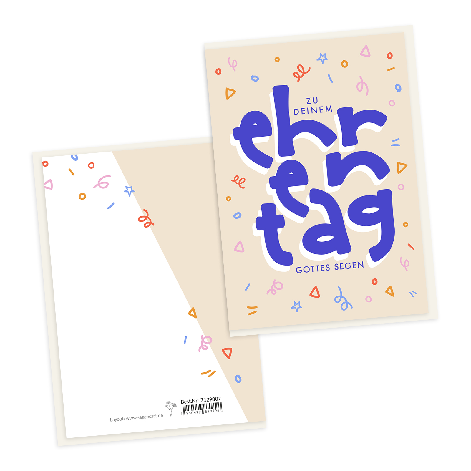 Faltkarte - Zu deinem Ehrentag
