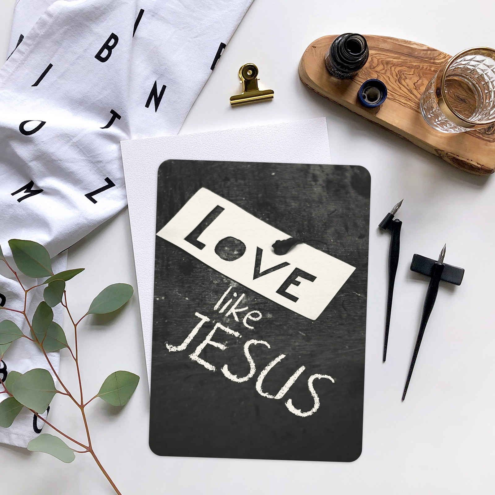 XL-Postkarte - Love like Jesus