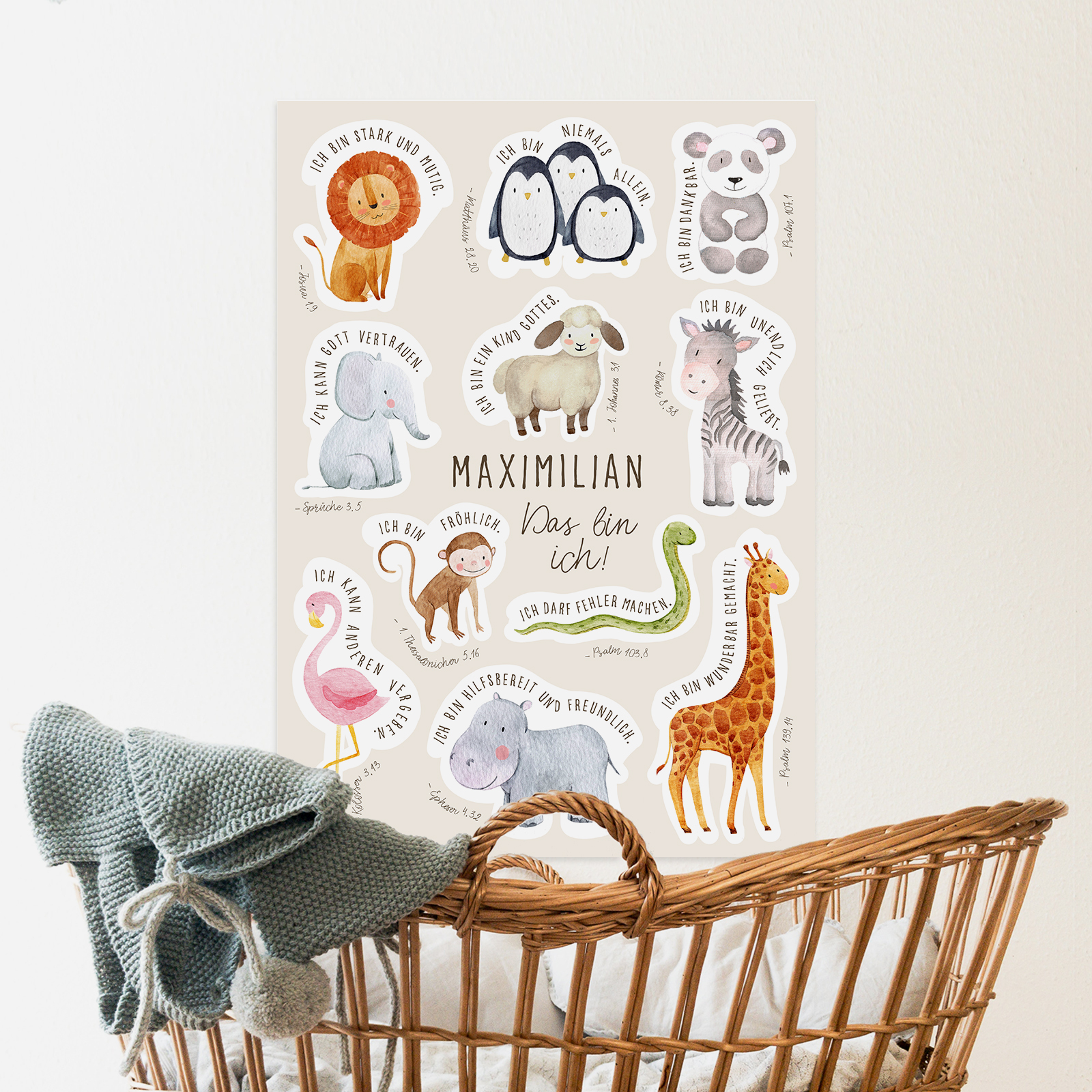 Personalisertes Poster - Das bin ich - Affirmation