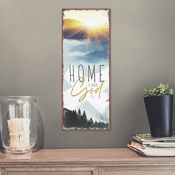 Metallschild lang - Home is (Sonne) Metallschild lang - Home is (Sonne)