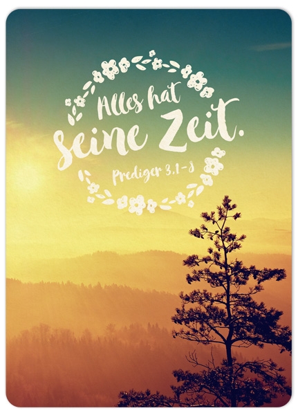 XL-Postkarte Big Blessing - Seine Zeit XL-Postkarte Big Blessing - Seine Zeit