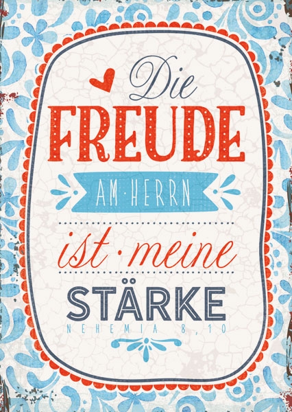 Postkarte - Die Freude am Herrn Postkarte - Die Freude am Herrn