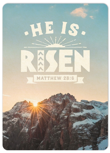 XL-Postkarte Big Blessing - He is risen