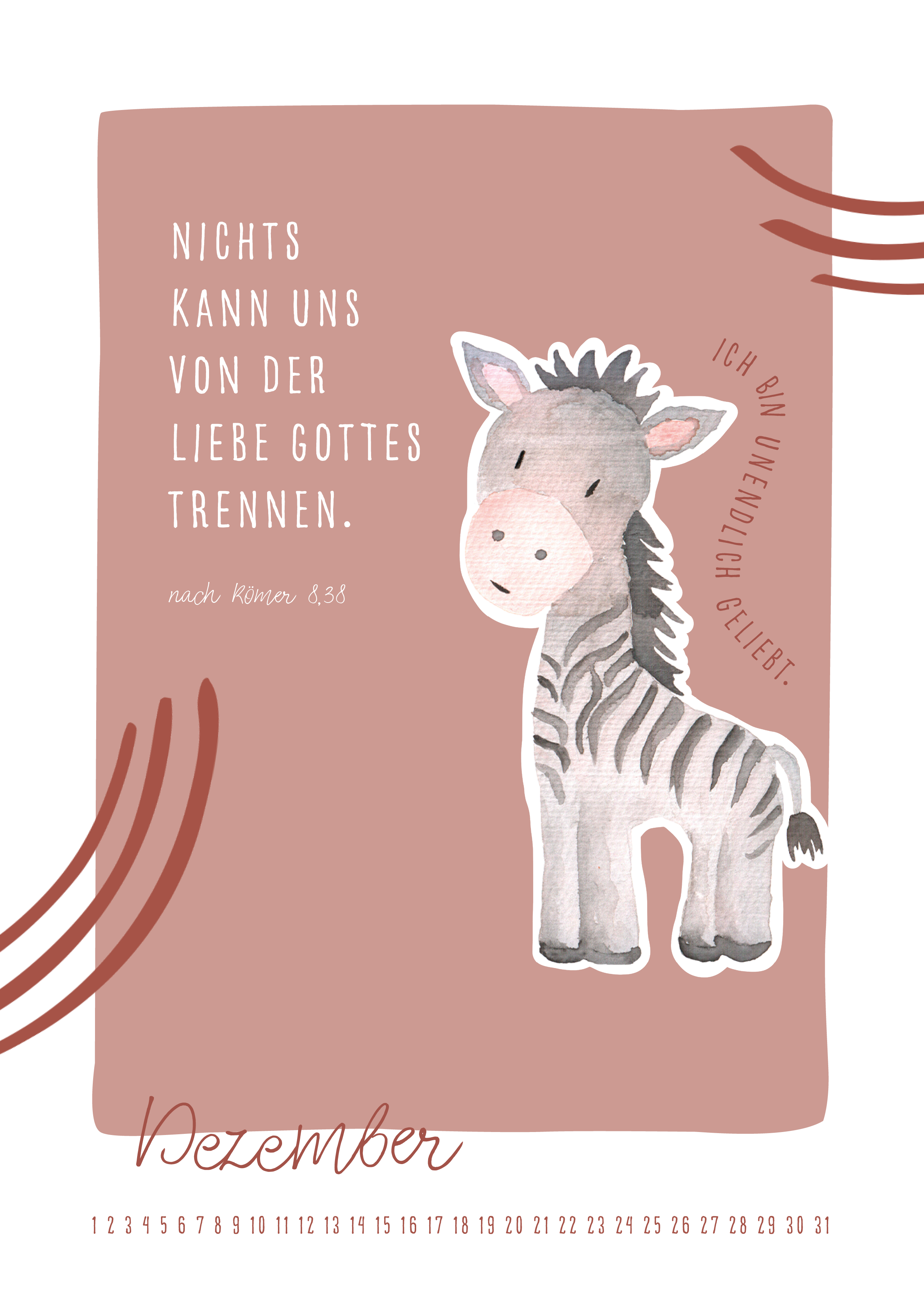 Immerwährender Kinderkalender - Das bin ich - Affirmationen