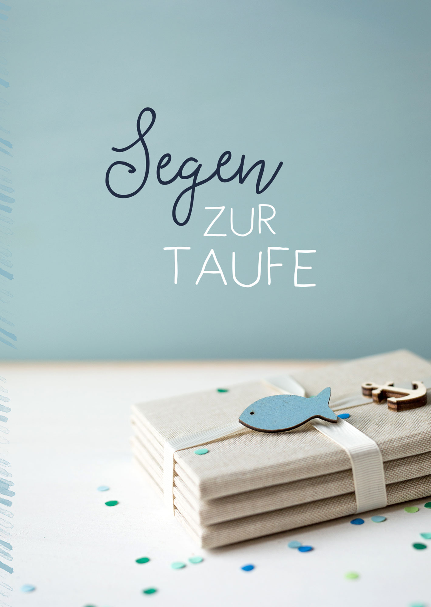 Doppelkarte – Segen zur Taufe Faltkarte - Segen zur Taufe