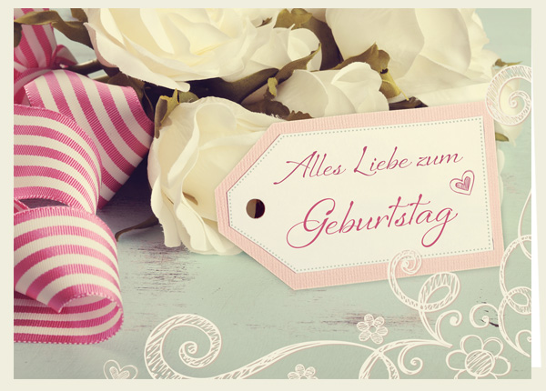 Faltkarte - Alles Liebe zum Geburtstag Faltkarte - Alles Liebe zum Geburtstag