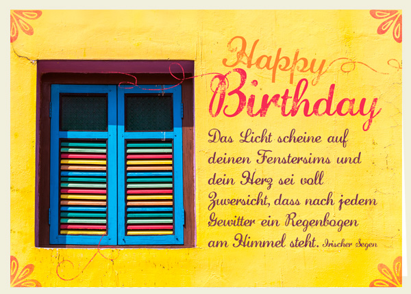 Faltkarte - Regenbogen am Himmel Faltkarte - Regenbogen am Himmel