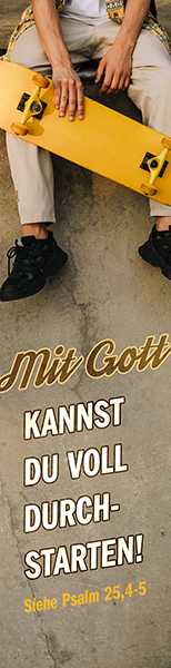 Segenszeichen - Mit Gott durchstarten (Skateboard) Segenszeichen - Mit Gott durchstarten (Skateboard)