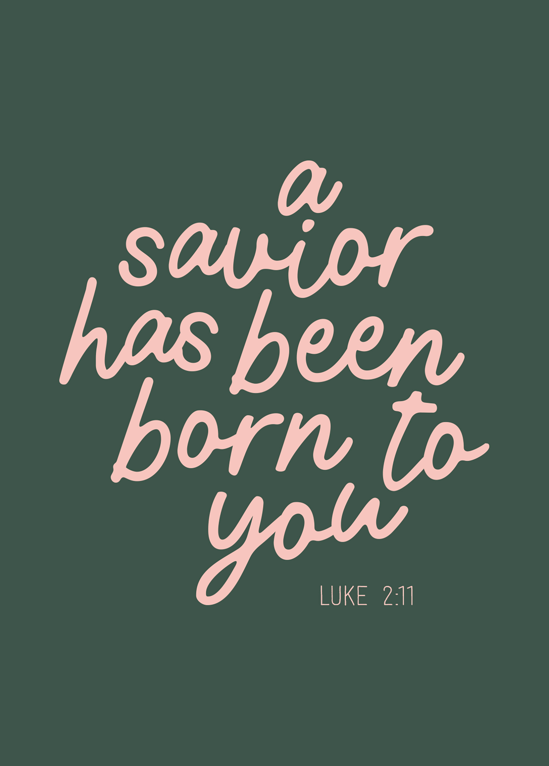 Postkarte - a savior has been born to you