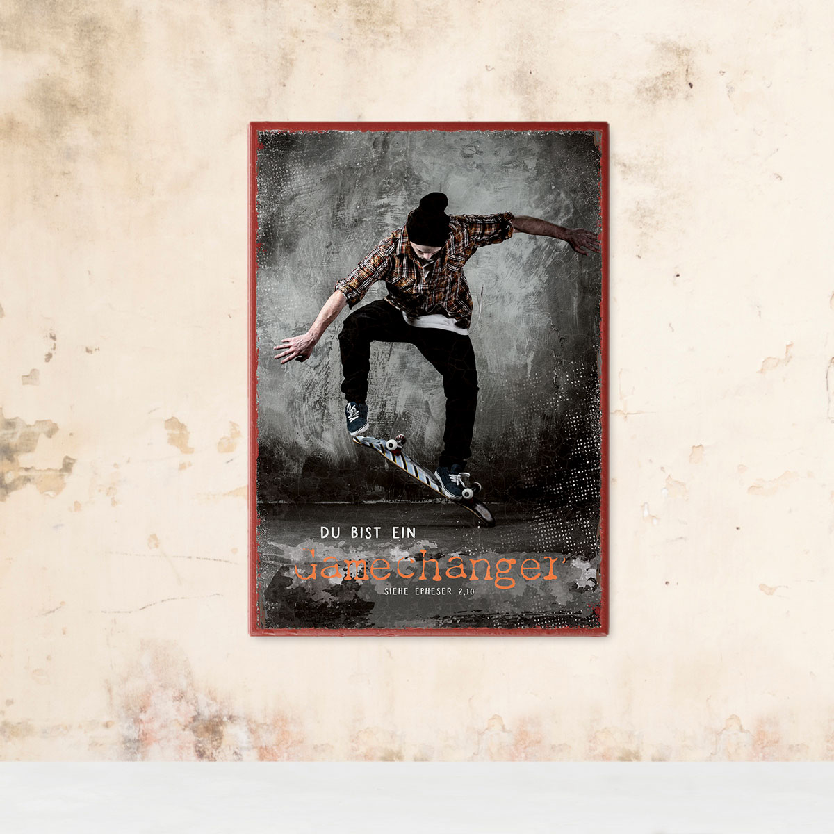 Metallschild klein – Du bist ein Gamechanger