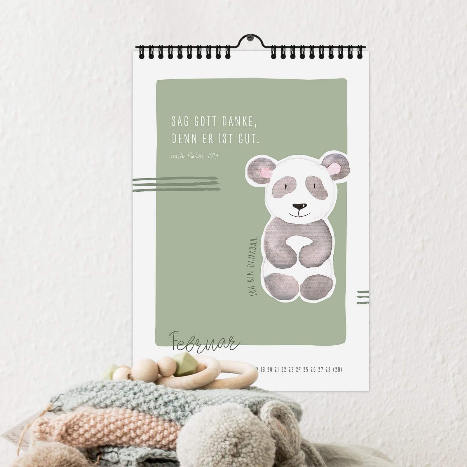 Immerwährender Kinderkalender - Das bin ich - Affirmationen