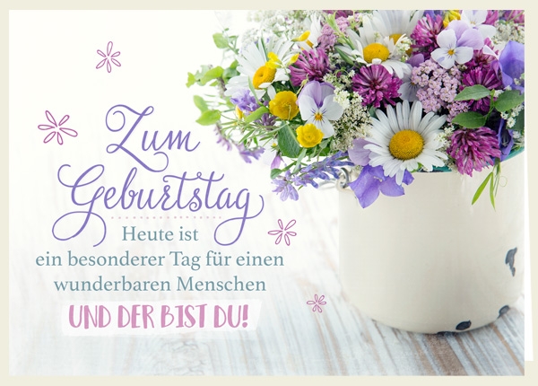 Faltkarte - Zum Geburtstag - Ein besonderer Tag Faltkarte - Zum Geburtstag - Ein besonderer Tag