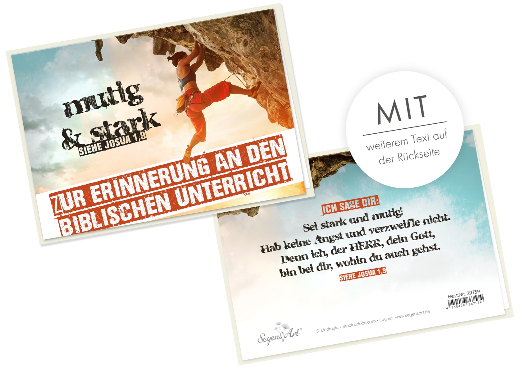 Faltkarte - Biblischer Unterricht (Klettern) Faltkarte - Biblischer Unterricht (Klettern)