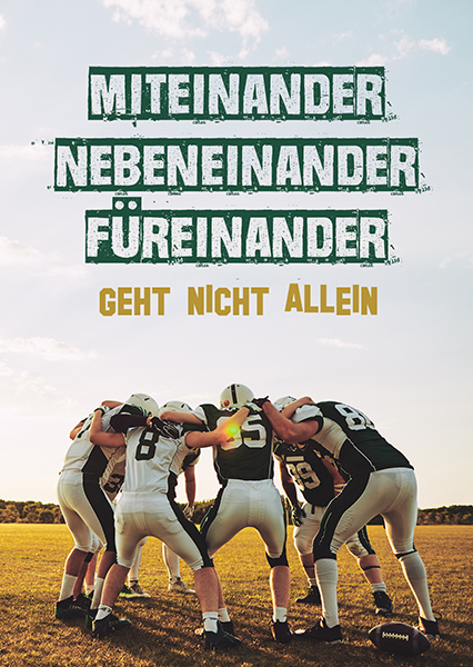 Postkarte – Miteinander