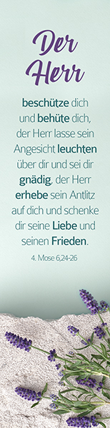 Segenszeichen - Der Herr beschütze dich (Lavendel) Segenszeichen - Der Herr beschütze dich (Lavendel)
