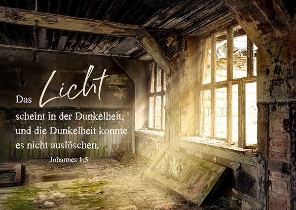 Postkarte - Das Licht scheint Postkarte - Das Licht scheint