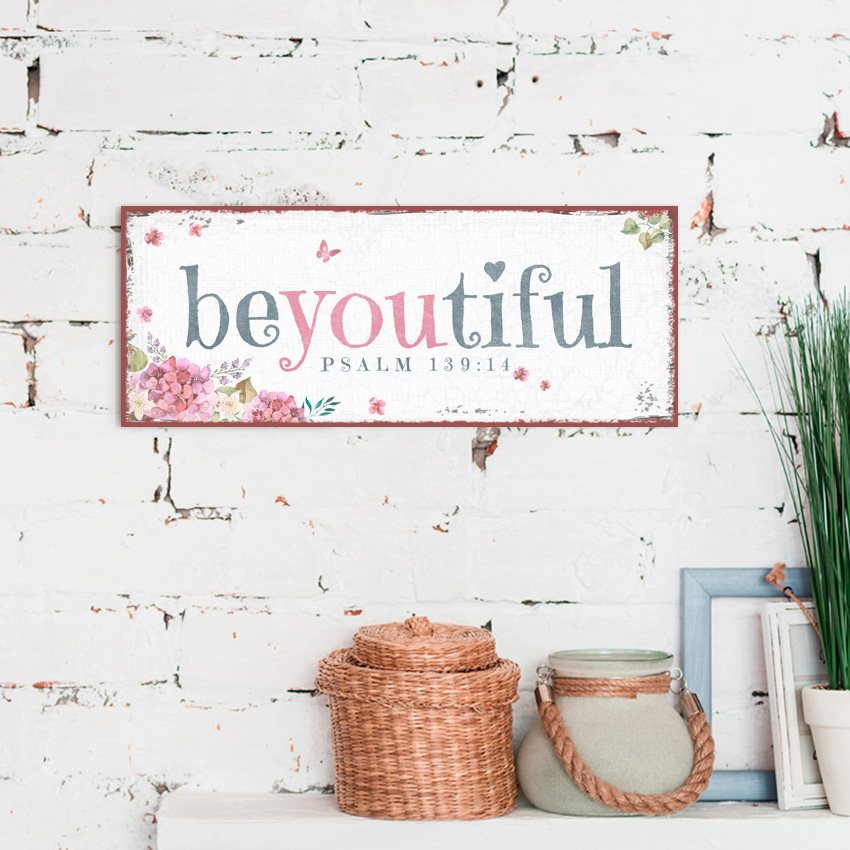 Metallschild lang - Beyoutiful Metallschild lang - Beyoutiful
