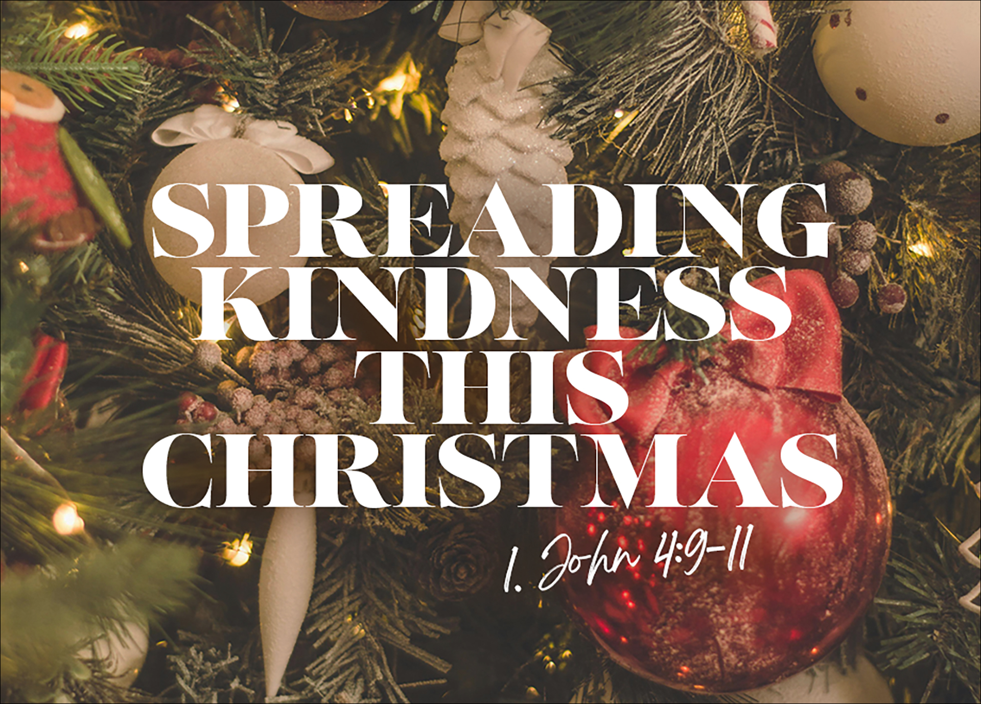 Minigrußkarte - Spreading kindness this christmas