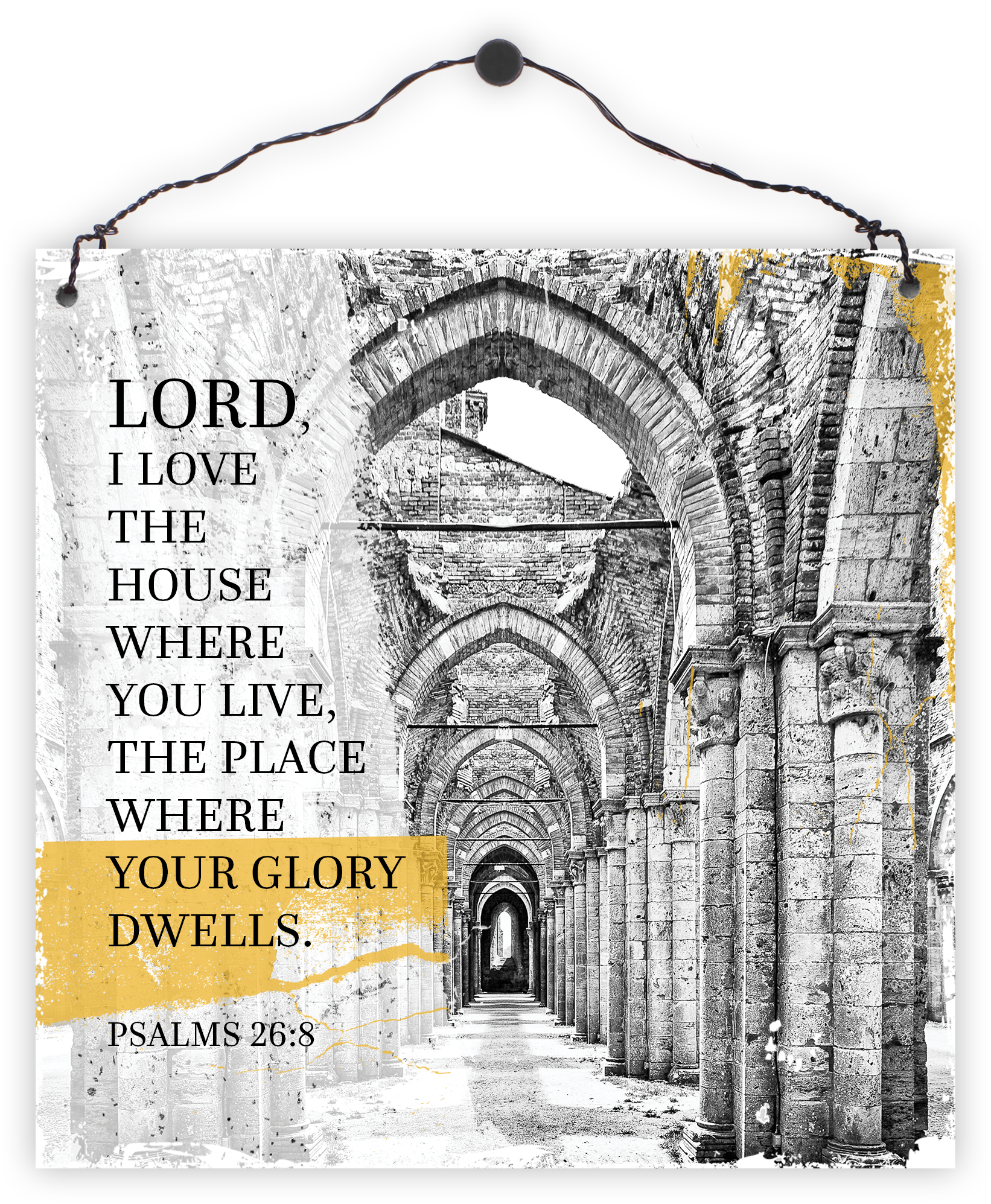 Holzschild quadratisch – Your glory Holzschild klein - Your glory