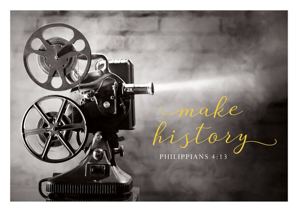 Postkarte Black & White - Make history Postkarte Black & White - Make history