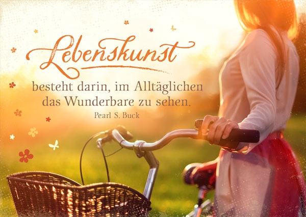 Postkarte - Lebenskunst besteht darin