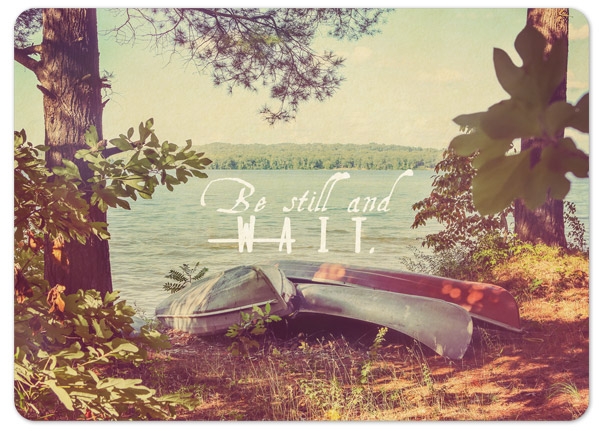 XL-Postkarte Big Blessing - Be still and wait XL-Postkarte Big Blessing - Be still and wait