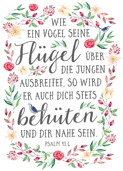 XL-Postkarte Big Blessing - Wie ein Vogel XL-Postkarte Big Blessing - Wie ein Vogel