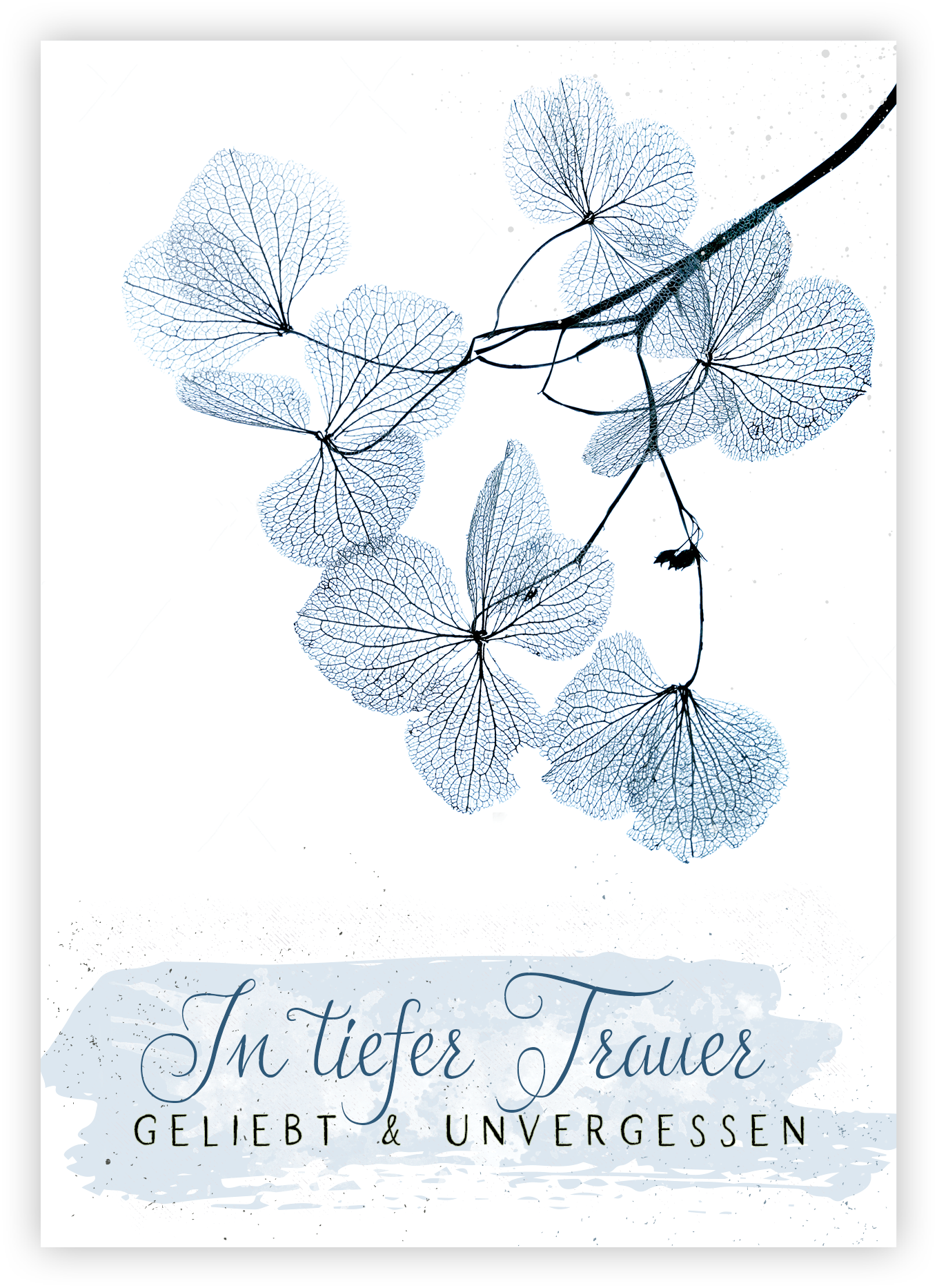 Faltkarte – In tiefer Trauer (Geliebt & Unvergessen) Faltkarte - In tiefer Trauer (Geliebt & Unvergessen)