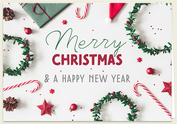 Faltkarte - Merry Christmas – Happy new year Faltkarte - Merry Christmas – Happy new year