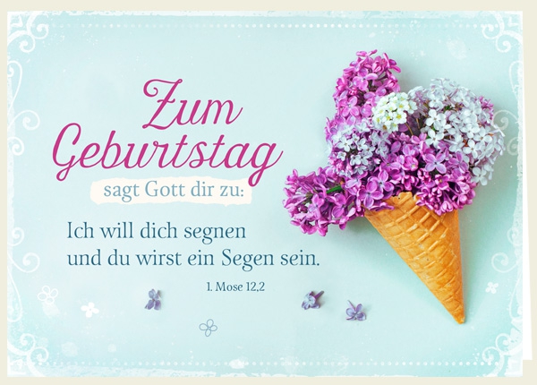 Faltkarte - Zum Geburtstag - Segen Faltkarte - Zum Geburtstag - Segen