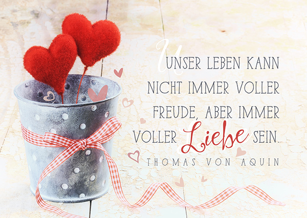 Postkarte - voller Liebe Postkarte - voller Liebe