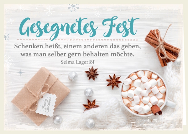 Faltkarte - Schenken heißt Faltkarte - Schenken heißt