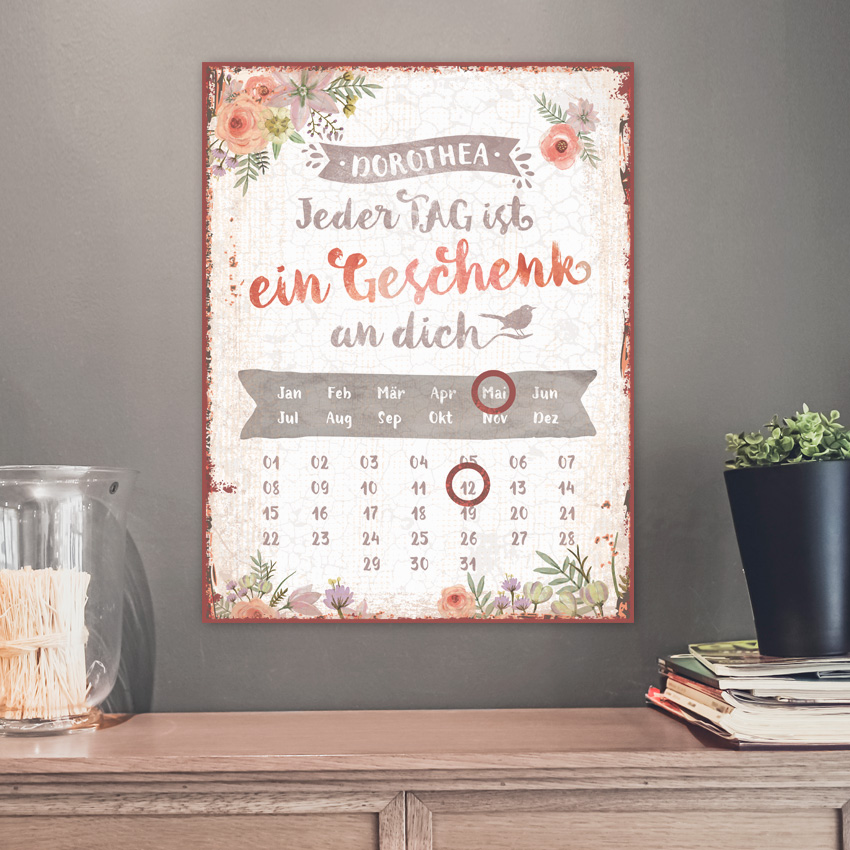 Persönlicher Magnetkalender - Jeder Tag Persönlicher Magnetkalender - Jeder Tag