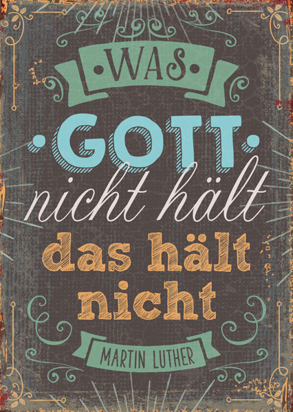 Postkarte - Gott hält Postkarte - Gott hält