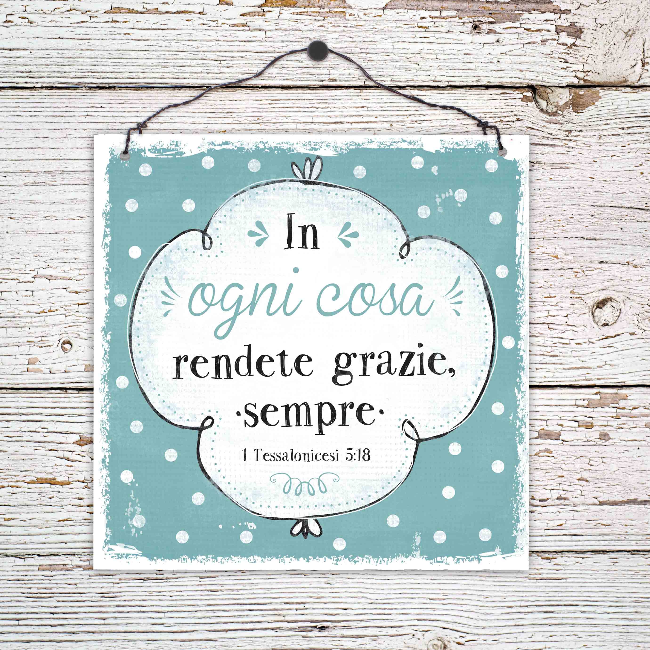 Holzschild klein - Rendete grazie Holzschild klein - Rendete grazie