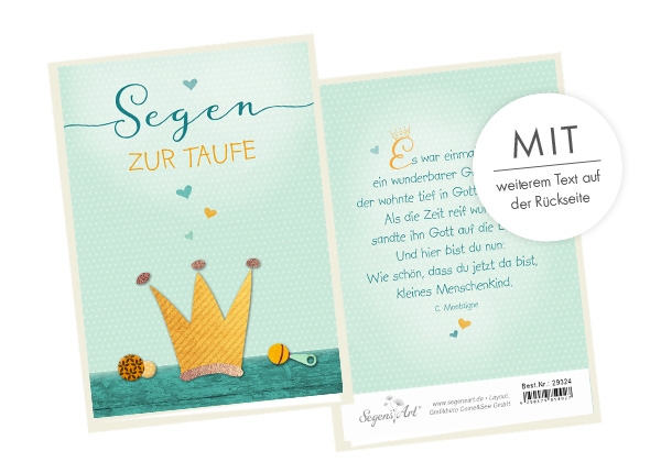 Faltkarte - Taufe - Es war einmal Faltkarte - Taufe - Es war einmal