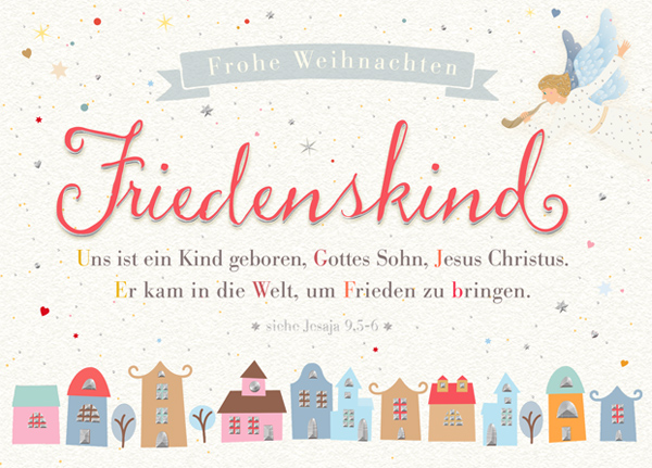 XL-Postkarte Big Blessing Silber - Friedenskind XL-Postkarte Big Blessing Silber - Friedenskind