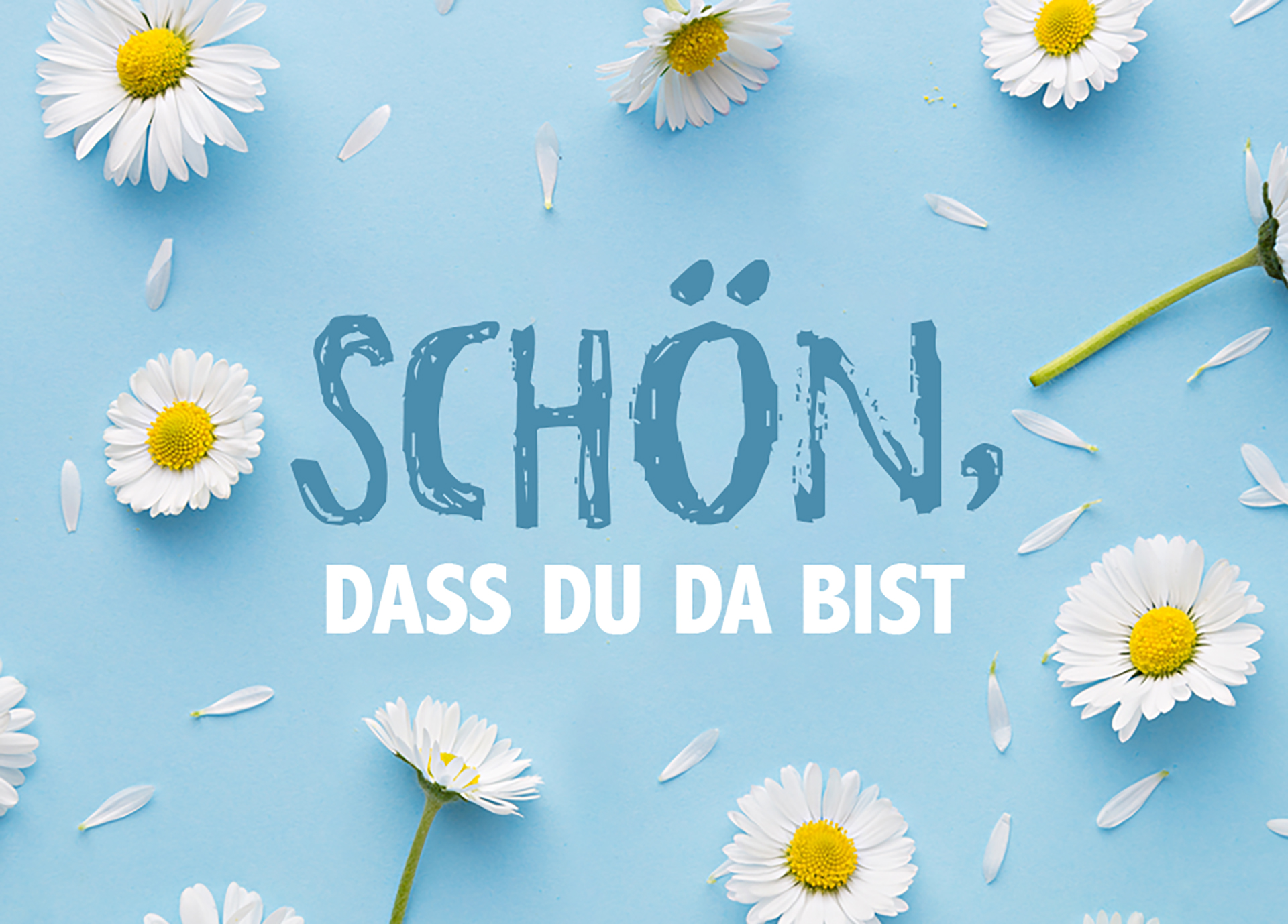 Mini - Schön, dass du da bist (Blumen)