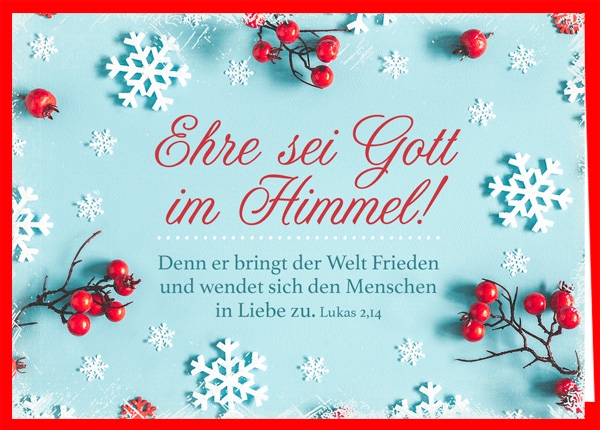 Faltkarte - Gott im Himmel Faltkarte - Gott im Himmel