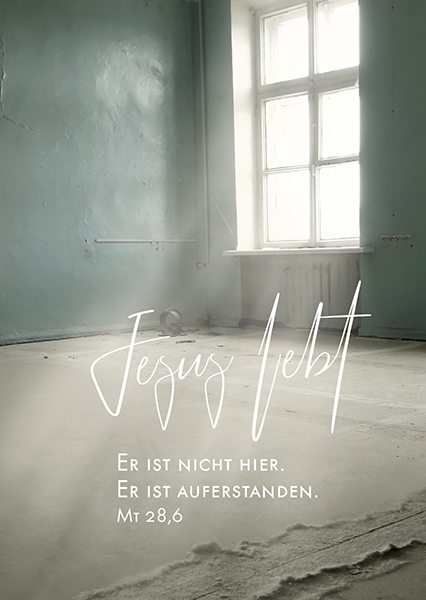 Postkarte - Jesus lebt Postkarte - Jesus lebt