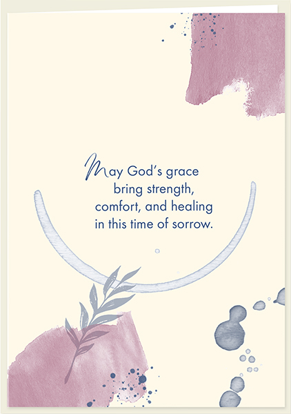 Faltkarte Naturpapier - May God's grace Faltkarte Naturpapier - May God's grace
