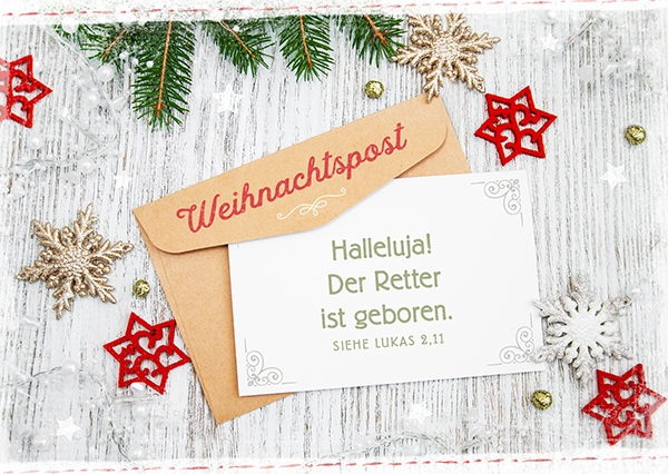 Postkarte - Weihnachtspost (Brief) Postkarte - Weihnachtspost (Brief)