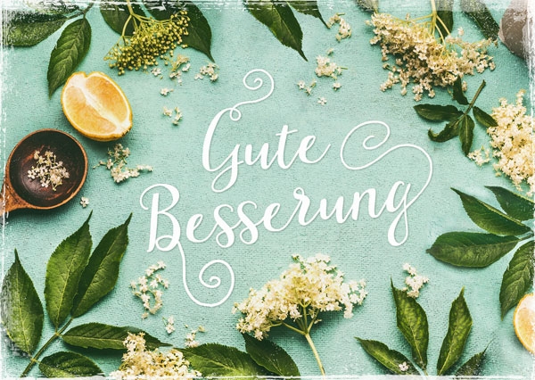 Postkarte - Gute Besserung (Zitrone) Postkarte - Gute Besserung (Zitrone)