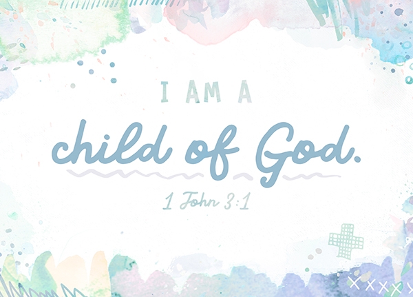 XL-Postkarte Big Blessing - I am a child of God XL-Postkarte Big Blessing - I am a child of God