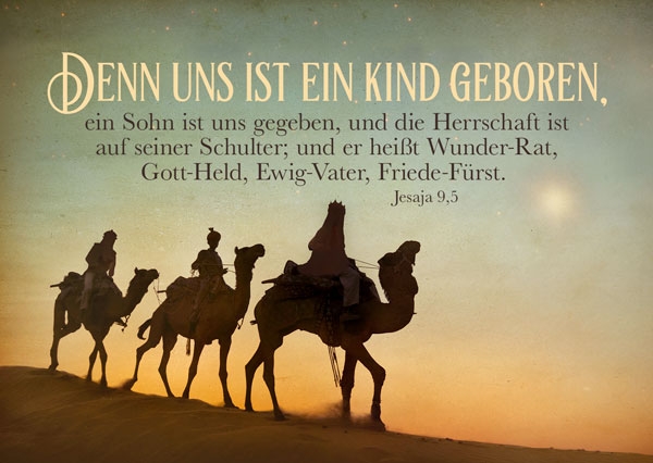 Postkarte - Uns ist ein Kind geboren Postkarte - Uns ist ein Kind geboren