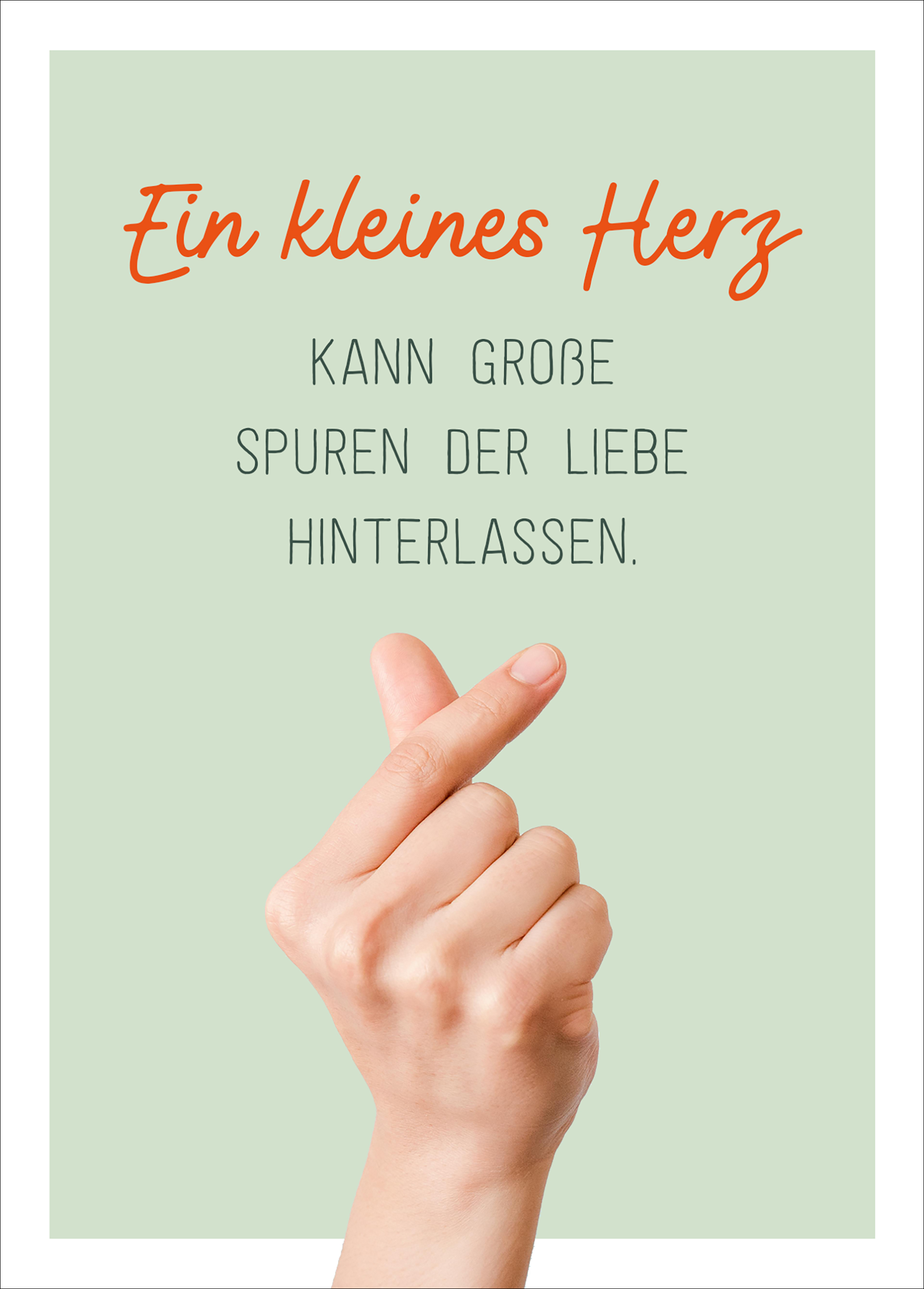 Postkarte - Kleine Geste, große Wirkung